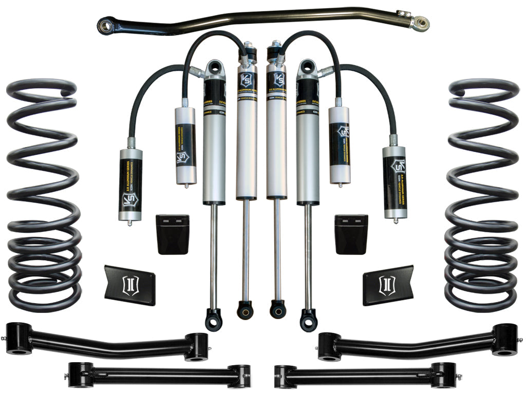 ICON Vehicle Dynamics 2003-12 Ram 2500/3500 4WD, 2.5" Lift, Stage 3 Suspension System