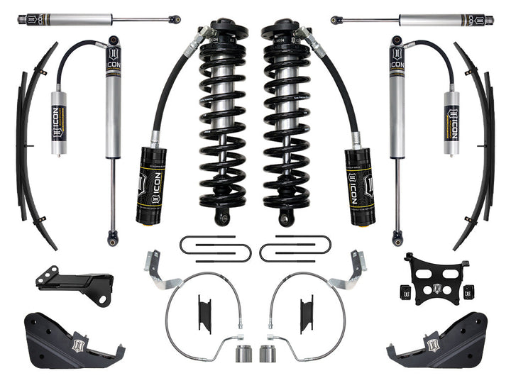 ICON Vehicle Dynamics 2023-2026 Ford F-250/F-350 Super Duty 4WD, 4-5.5" Lift, Stage 2 Coilover Conversion System w/ Expansion Packs