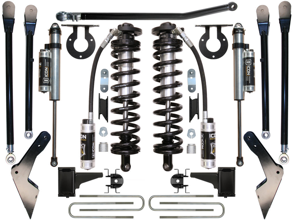 ICON Vehicle Dynamics 2008-2010 Ford F250/F350, 4-5.5" Lift, Stage 4 Coilover Conversion System