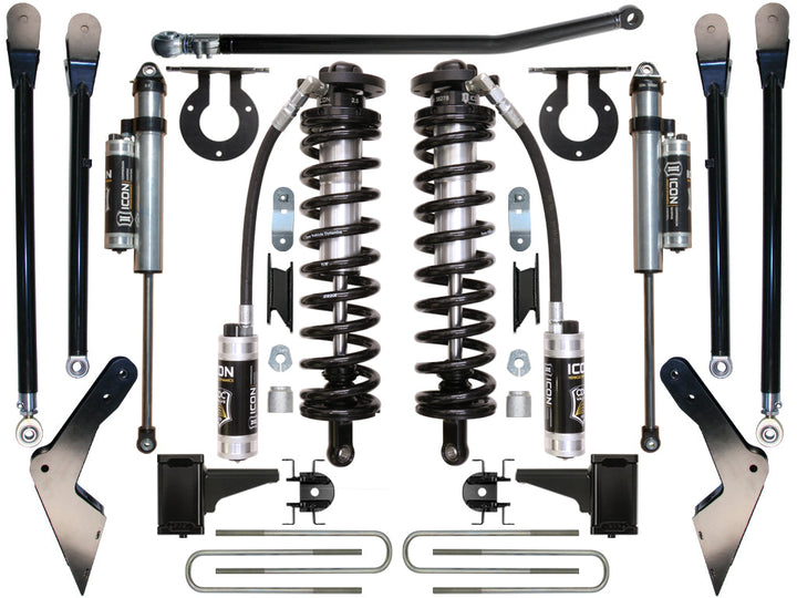 ICON Vehicle Dynamics 2008-2010 Ford F250/F350, 4-5.5" Lift, Stage 4 Coilover Conversion System