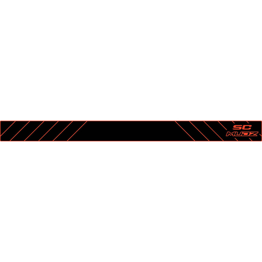 COLOR::Black over Sunset Orange