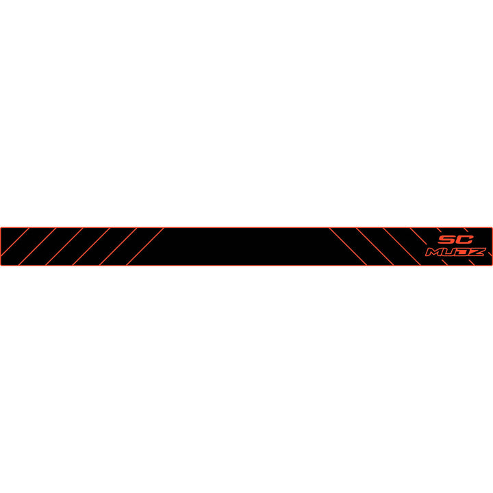 COLOR::Black over Sunset Orange