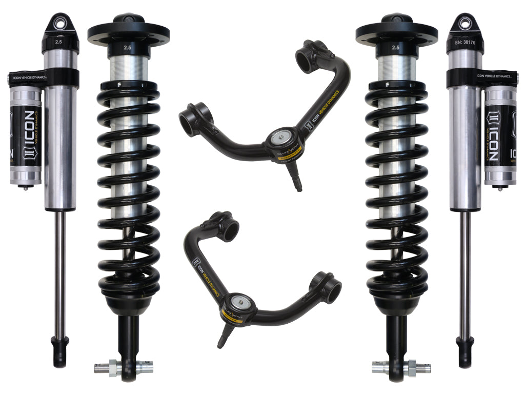 ICON Vehicle Dynamics 2015-2020 Ford F150 2WD, 0-3" Lift, Stage 3 Suspension System, Tubular UCA