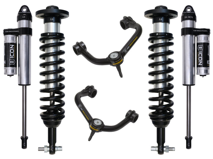 ICON Vehicle Dynamics 2015-2020 Ford F150 2WD, 0-3" Lift, Stage 3 Suspension System, Tubular UCA