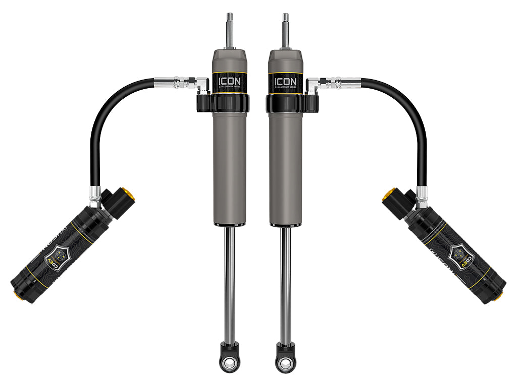 ICON Vehicle Dynamics 2024-2026 Toyota Tacoma, 0-1” Lift, Rear, V.S. 2.5 Aluminum Series Shock Absorbers, Remote Reservoir w/ CDEV, Pair