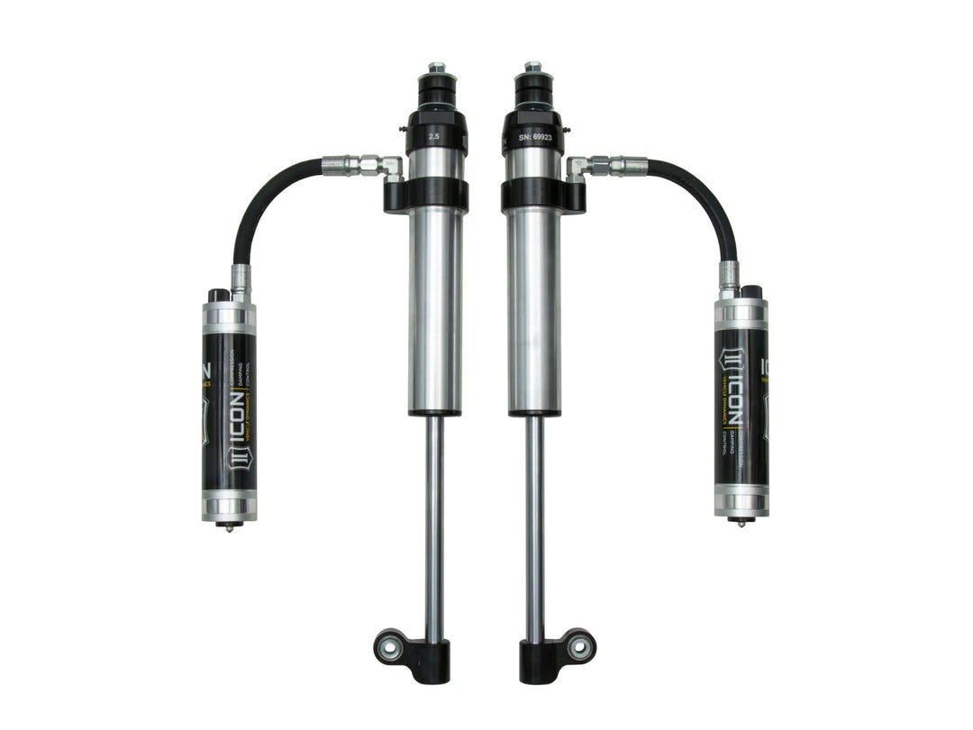 ICON Vehicle Dynamics 2005-2023 Toyota Tacoma, Rear, V.S. 2.5 Aluminum Series RXT Shock Absorbers, Remote Reservoir w/ CDCV, Pair