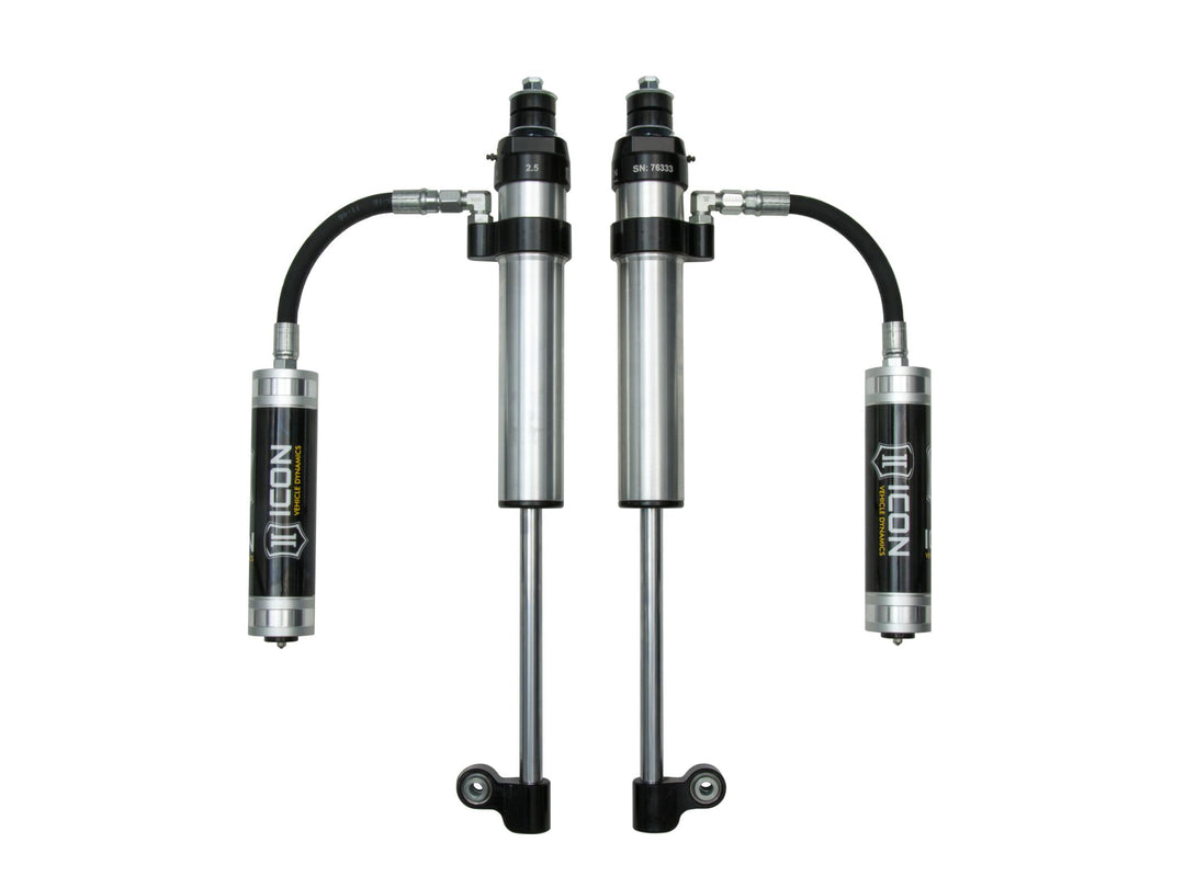 ICON Vehicle Dynamics 2005-2023 Toyota Tacoma, Rear, V.S. 2.5 Aluminum Series RXT Shock Absorbers, Remote Reservoir, Pair