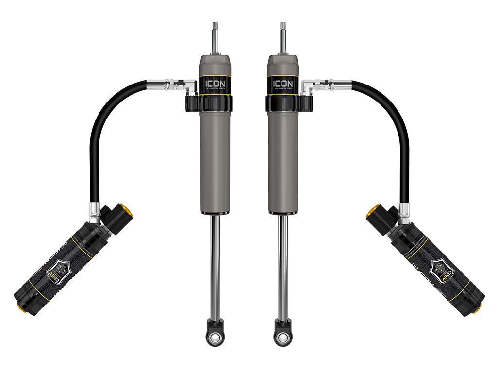ICON Vehicle Dynamics 2022-2026 Toyota Tundra, 3-3.5" Lift, Rear, V.S. 2.5 Aluminum Series Shock Absorbers, Remote Reservoir w/ CDEV, Pair