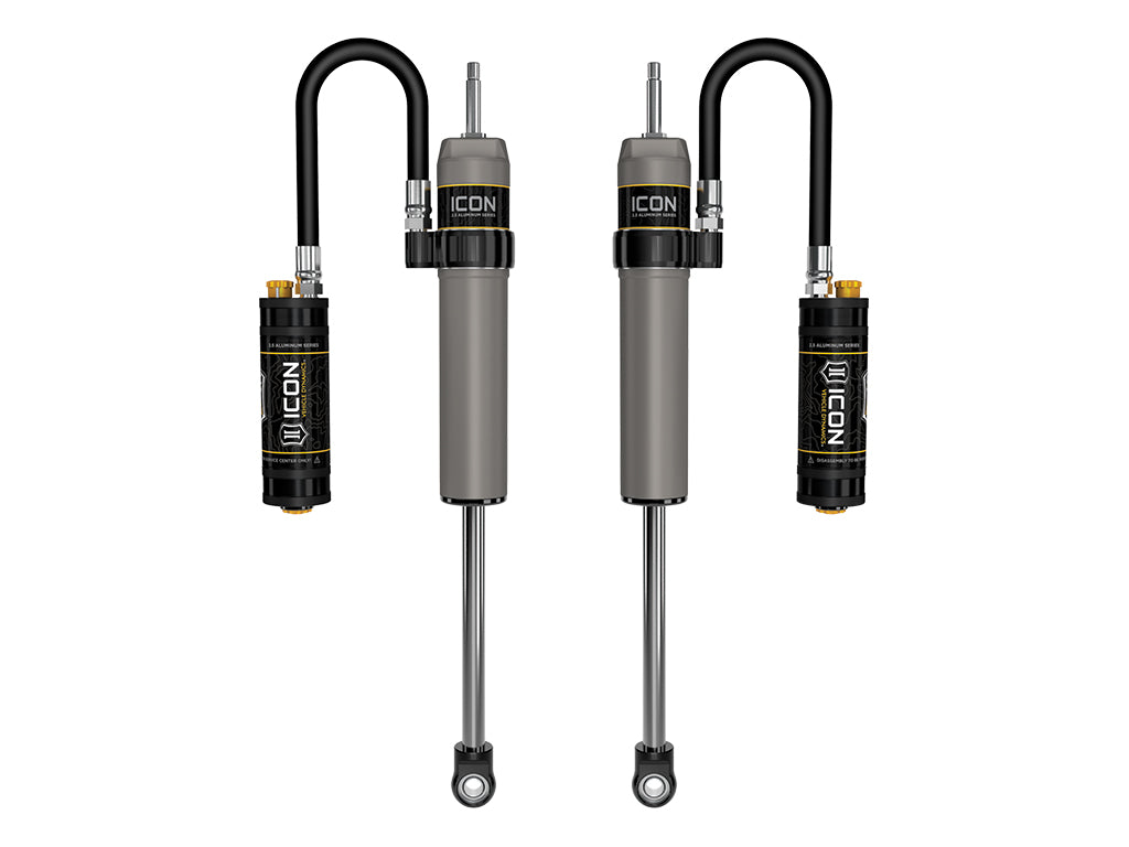 ICON 2024-2026 Toyota Land Cruiser 250 Series, 0-3” Lift, Rear, V.S. 2.5 Aluminum Series Shock Absorbers, Remote Reservoir w/ CDCV, Pair