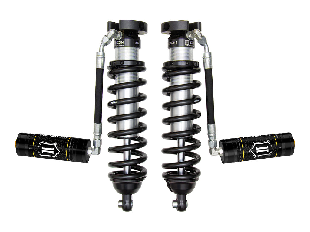 ICON 1996-2004 Toyota Tacoma, 0-3" Lift, Front, V.S. 2.5 Series Coilover Kit, Extended Travel, Remote Reservoir, 700 lbs/in Spring Rate