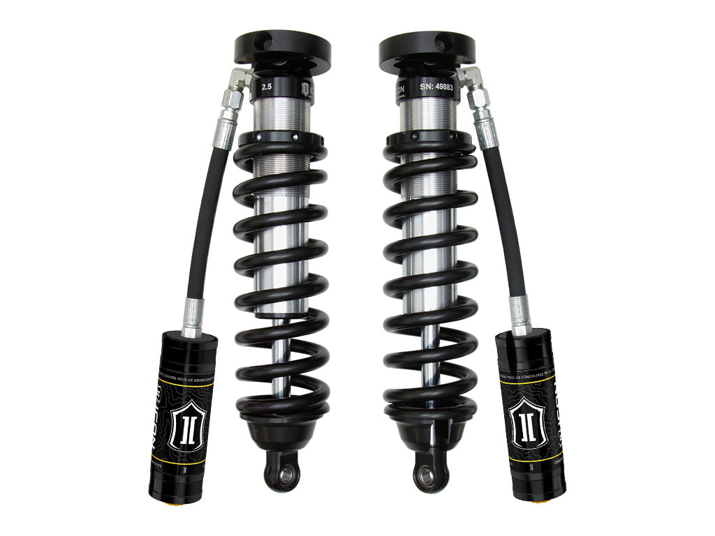 ICON Vehicle Dynamics 1996-2002 Toyota 4Runner, 0-3" Lift, Front, V.S. 2.5 Series Coilover Kit, Extended Travel, Remote Reservoir