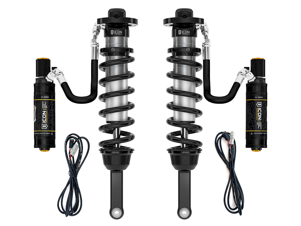 ICON Vehicle Dynamics 2010-2024 Toyota 4Runner, 0-3.5" Lift, V.S. 2.5 Series Extended Travel Coilover Kit, Remote Reservoir w/ CDEV, 700 lbs/in Coils