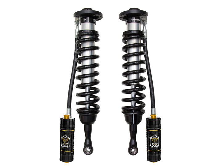 ICON Vehicle Dynamics 2007-2021 Toyota Tundra, w/ ProComp 6” Lift, Front, V.S. 2.5 Series Coilover Kit, Remote Reservoir w/ CDCV, Pair