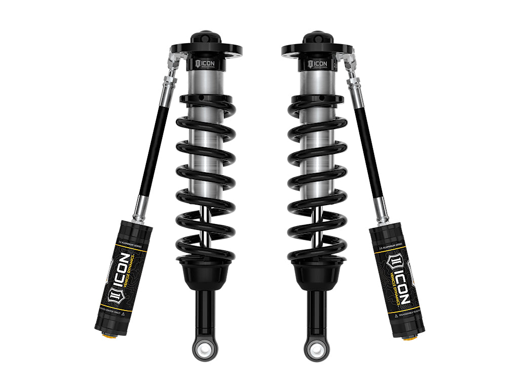 ICON Vehicle Dynamics 2022-2026 Toyota Tundra 1.25-3.5" Lift, Front, V.S. 2.5 Series Coilover Kit, Remote Reservoir, Pair