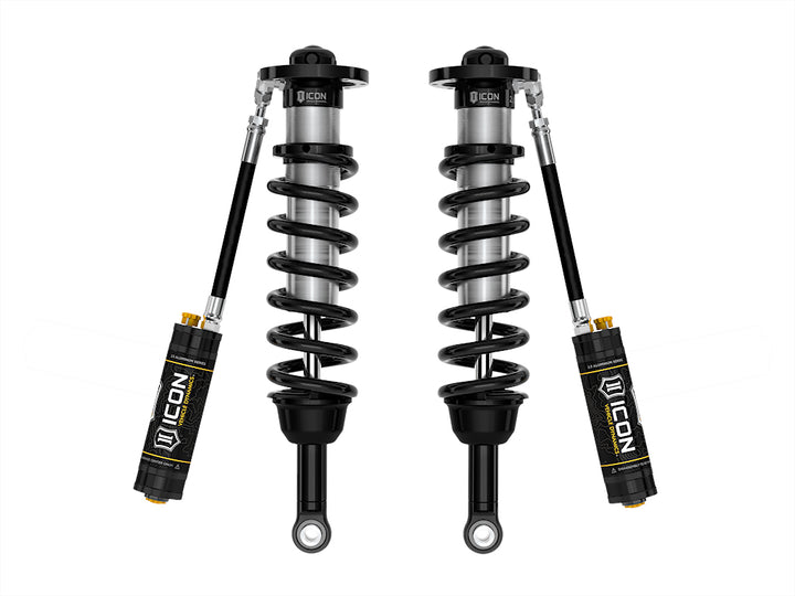 ICON Vehicle Dynamics 2022-2026 Toyota Tundra 1.25-3.5" Lift, Front, V.S. 2.5 Series Coilover Kit, Remote Reservoir w/ CDCV, Pair