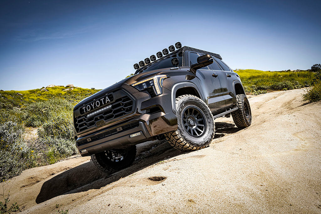 ICON Vehicle Dynamics 2022-2026 Toyota Tundra 1.25-3.5" Lift, Front, V.S. 2.5 Series Coilover Kit, Remote Reservoir w/ CDCV, Pair