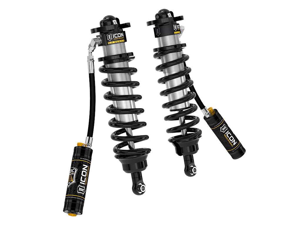 ICON Vehicle Dynamics 2022-2026 Toyota Tundra 1.25-3.25" Lift, V.S. 3.0 Series Front Coilover Kit, Remote Reservoir w/ CDCV, Pair