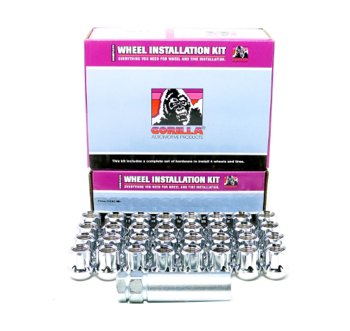 Small Diameter Spline Duplex Open End Lug Nuts - 13/16" & 7/8" Dual Hex Key - 14mm x 1.50 Thread Size - Zinc Finish - Set of 32
