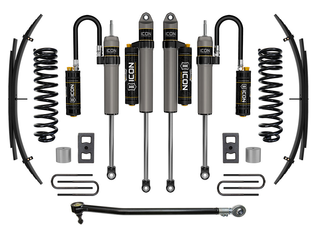 ICON Vehicle Dynamics 2023 Ford F-250/F-350 Super Duty 4WD Gas, 2.5" Lift, Stage 4 Suspension System w/ Expansion Packs