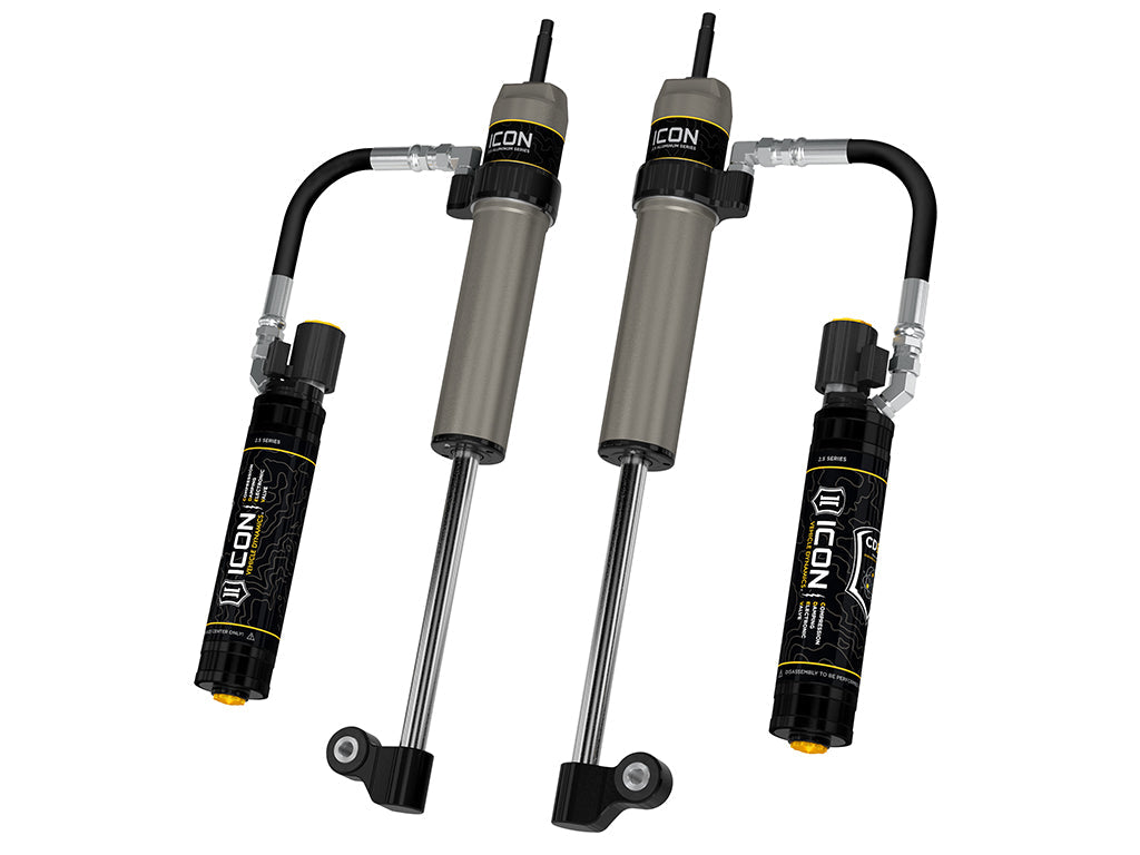 ICON Vehicle Dynamics 2005-2023 Toyota Tacoma, Rear, V.S. 2.5 Aluminum Series RXT Shock Absorbers, Remote Reservoir w/ CDEV, Pair