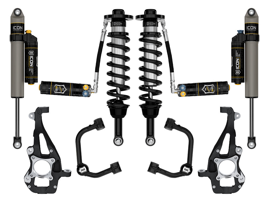 ICON Vehicle Dynamics 2021-2026 Ford F-150 4WD, 3.5-4.5" Lift, Stage 4 Suspension System, Tubular, CDXS
