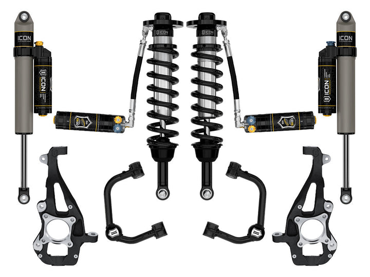 ICON Vehicle Dynamics 2021-2026 Ford F-150 4WD, 3.5-4.5" Lift, Stage 4 Suspension System, Tubular, CDXS