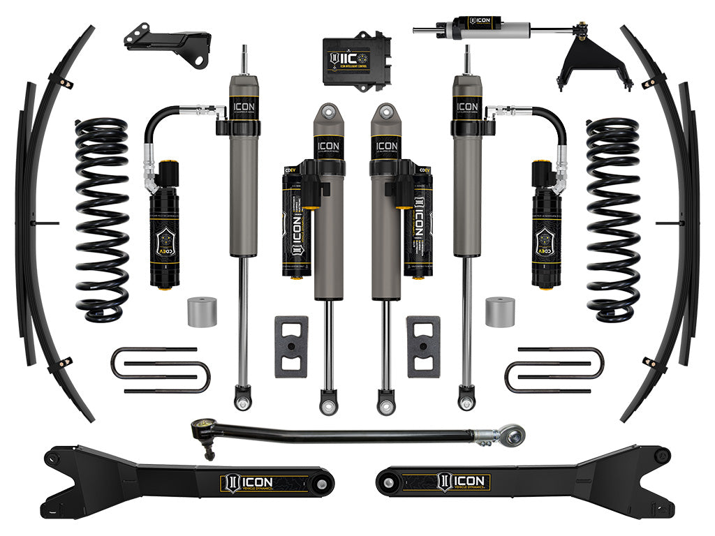 ICON Vehicle Dynamics 2023-2026 Ford F-250/F-350 Super Duty 4WD, Gas, 2.5" Lift, Stage 6 Suspension System w/ Radius Arms and Expansion Packs