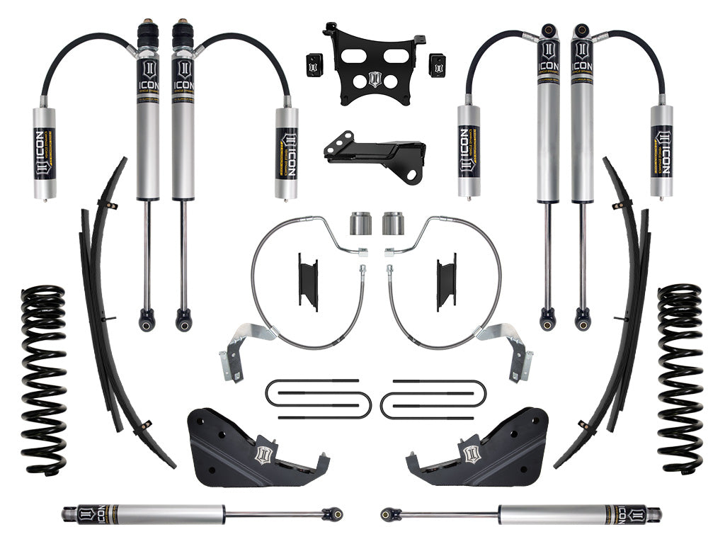 ICON Vehicle Dynamics 2023-2026 Ford F-250/F-350 Super Duty 4WD, Diesel, 4.5" Lift, Stage 2 Suspension System w/ Expansion Packs