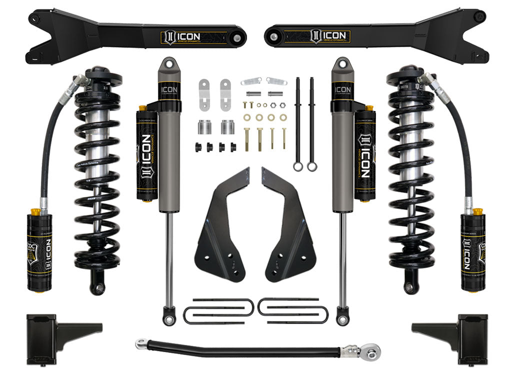 ICON Vehicle Dynamics 2005-07 Ford F250/F350 4-5.5" Lift Stage 4 Coilover Conversion w/Radius Arm
