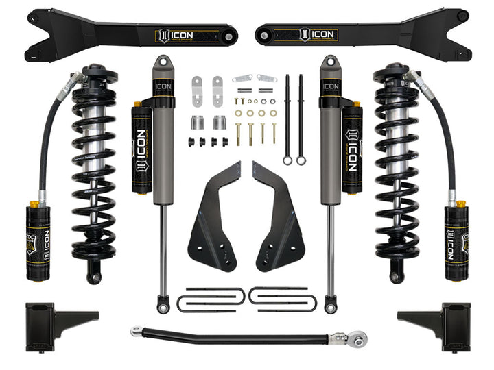 ICON Vehicle Dynamics 2005-07 Ford F250/F350 4-5.5" Lift Stage 4 Coilover Conversion w/Radius Arm