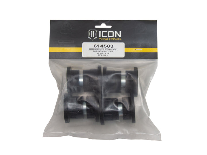 ICON Vehicle Dynamics (98500/98501/98550) UCA Replacement Bushing &amp; Sleeve Kit