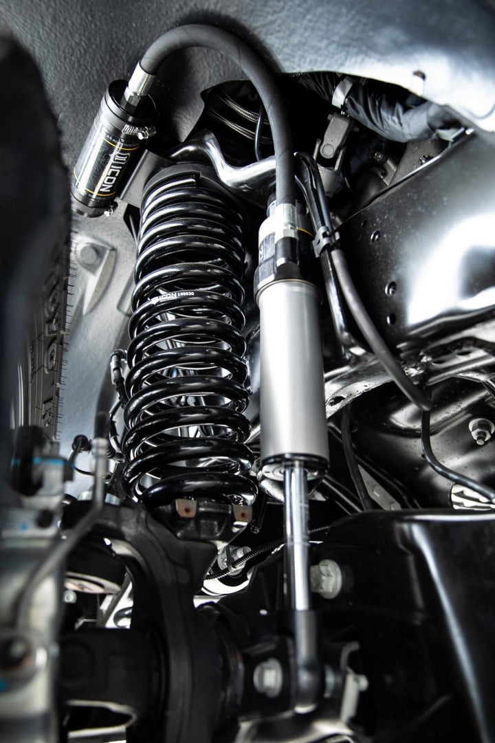 ICON Vehicle Dynamics 2023 Ford F-250/F-350 Super Duty 4WD Gas, 2.5" Lift, Front, Dual Rate Coil Spring Kit w/ Caster Cams