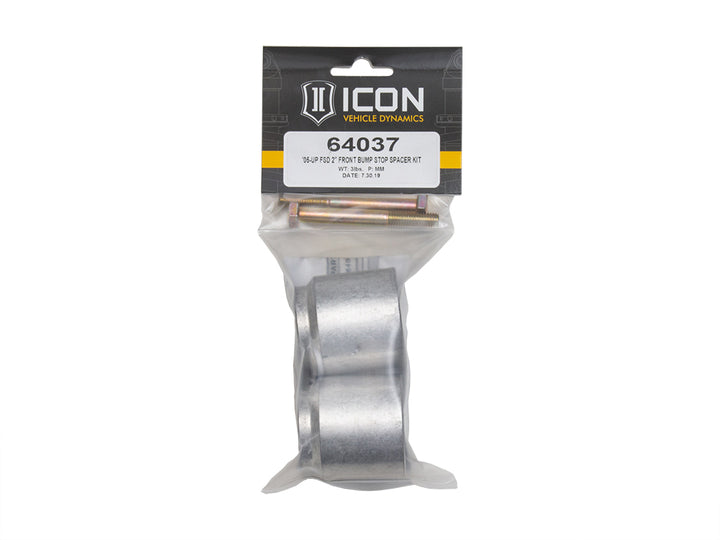 ICON Vehicle Dynamics 2005-2026 Ford F-250/F-350 Super Duty 4WD, Front, 2" Bump Stop Spacer Kit