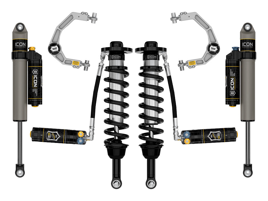ICON Vehicle Dynamics 2021-2026 Ford F-150 Tremor, 2.5-3" Lift, Stage 4 Suspension System, Billet, CDXS