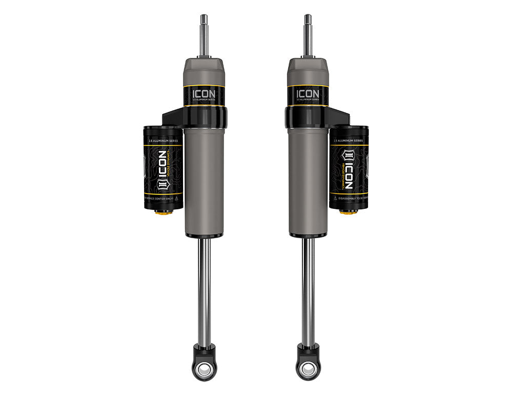 ICON Vehicle Dynamics 2005-2026 Ford Super Duty 4WD, 0-2.5” Lift, Front. V.S. 2.5 Aluminum Series Shock Absorbers, Piggyback Reservoir, Pair