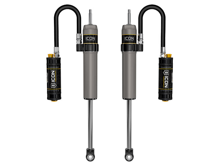 ICON Vehicle Dynamics 2005-2026 Ford Super Duty 4WD, 0-2.5” Lift, Front, V.S. 2.5 Aluminum Series Shock Absorbers, Remote Reservoir w/ CDCV, Pair