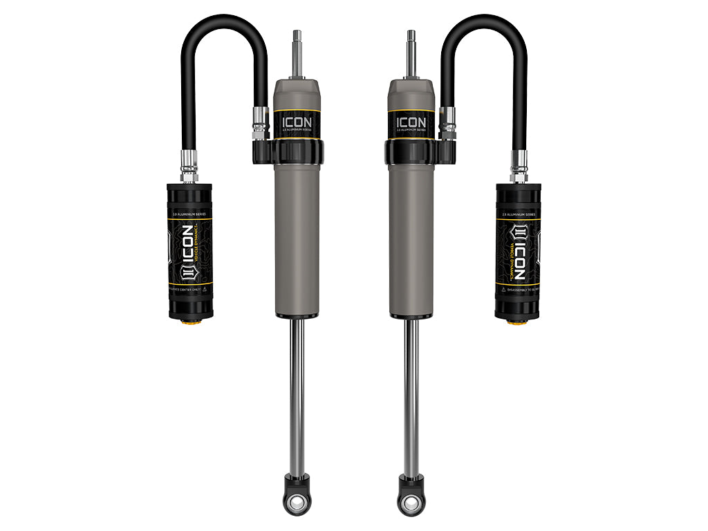 ICON Vehicle Dynamics 2023-2026 Ford F-250/F-350 Super Duty 4WD, 4.5” Lift, Front, V.S. 2.5 Aluminum Series Shocks, Remote Reservoir, Pair