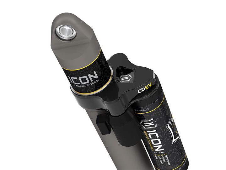 ICON Vehicle Dynamics 2018-2023 Jeep Wrangler JL, 2.5" Lift, Rear, V.S. 2.5 Aluminum Series Shock Absorbers, Piggyback Reservoir w/ CDEV, Pair