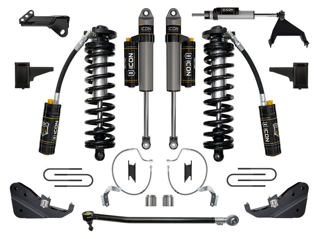 ICON Vehicle Dynamics 2023-2026 Ford F-250/F-350 Super Duty 4WD, 4-5.5" Lift, Stage 5 Coilover Conversion System