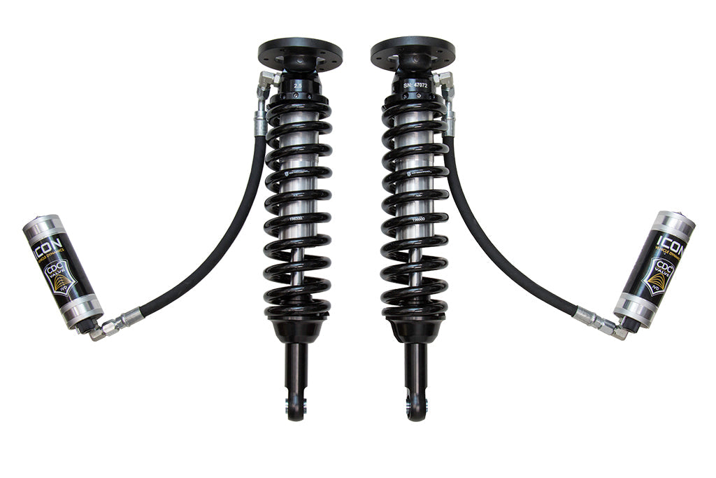 ICON Vehicle Dynamics 2009-2013 Ford F-150 2WD, 1.75-2.63” Lift, Front, V.S. 2.5 Series Coilover Kit, Remote Reservoir w/ CDCV
