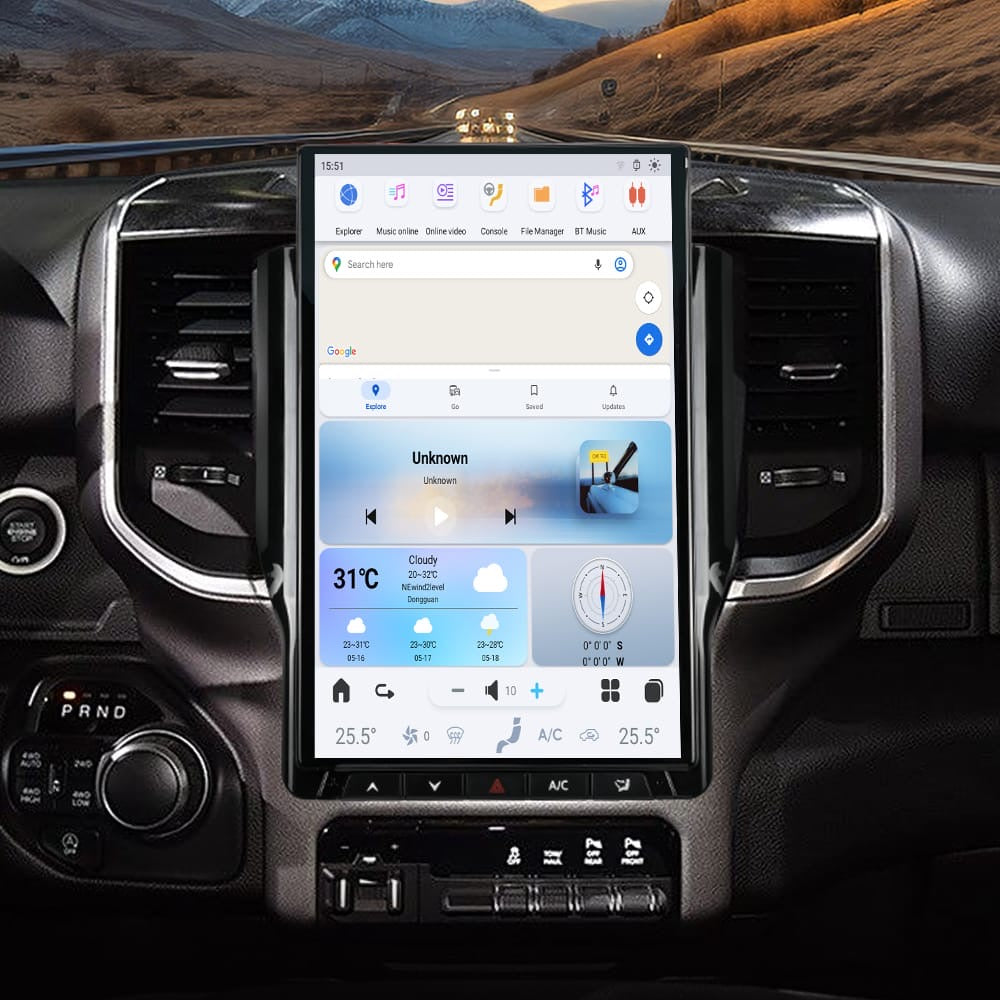 Ram 3500 Tesla Style Screen 2019-2024