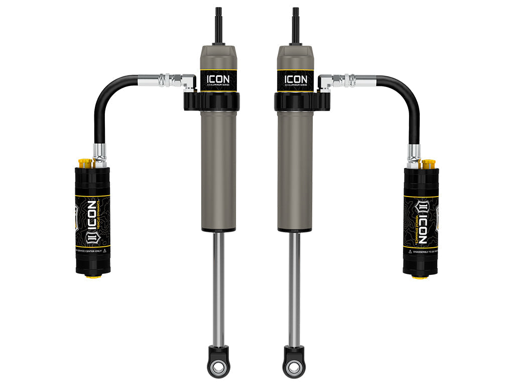 ICON Vehicle Dynamics 2005-2023 Toyota Tacoma, 0-1.5” Lift, Rear, V.S. 2.5 Aluminum Series Shock Absorbers, Remote Reservoir w/ CDCV, Pair