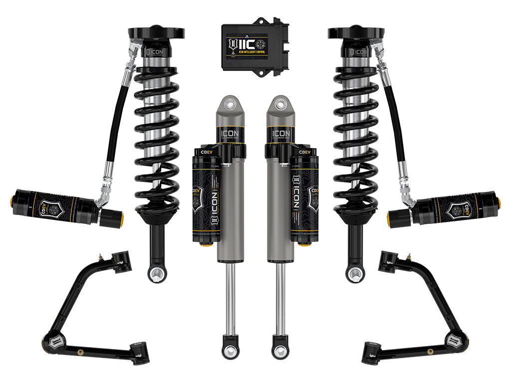 ICON Vehicle Dynamics 2023-2026 GMC Canyon AT4, Denali, & Elevation/Chevrolet Colorado Trail Boss, 1.75-2.5" Lift, Stage 6 Suspension System, Tubular