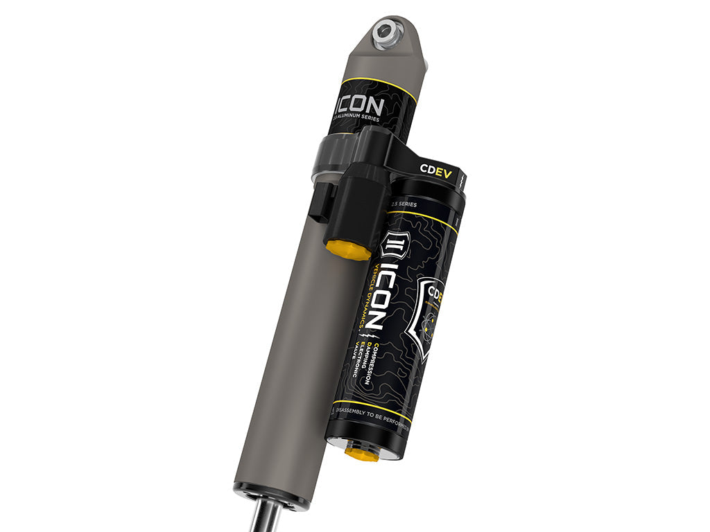 ICON Vehicle Dynamics 2018-2023 Jeep Wrangler JL, 2.5" Lift, Rear, V.S. 2.5 Aluminum Series Shock Absorbers, Piggyback Reservoir w/ CDEV, Pair