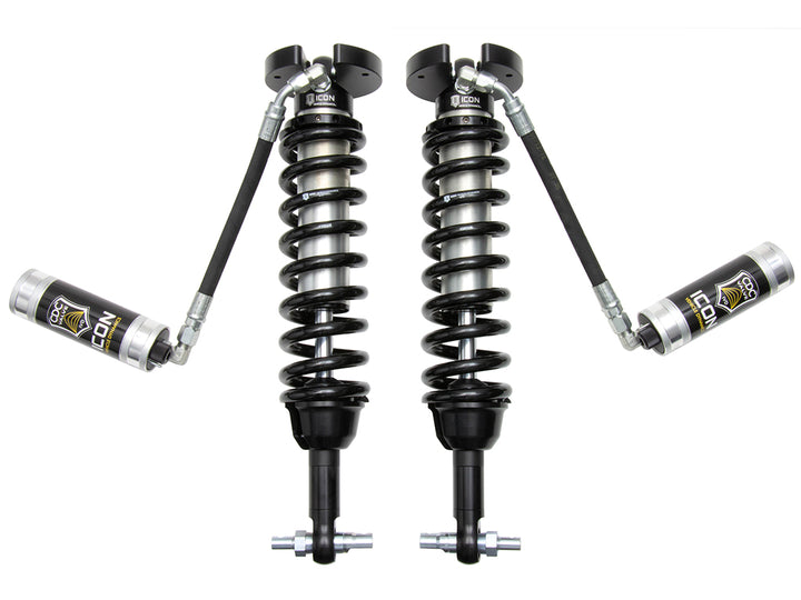 ICON 2019-2026 Chevrolet Silverado 1500, 1.5-3.5” Lift, Front, V.S. 2.5 Series Coilover Kit, Extended Travel, Remote Reservoir w/ CDCV, Pair