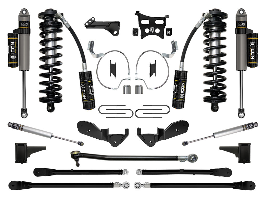 ICON Vehicle Dynamics 2023-2026 Ford F-250/F-350 Super Duty 4WD, 4-5.5" Lift, Stage 6 Coilover Conversion System