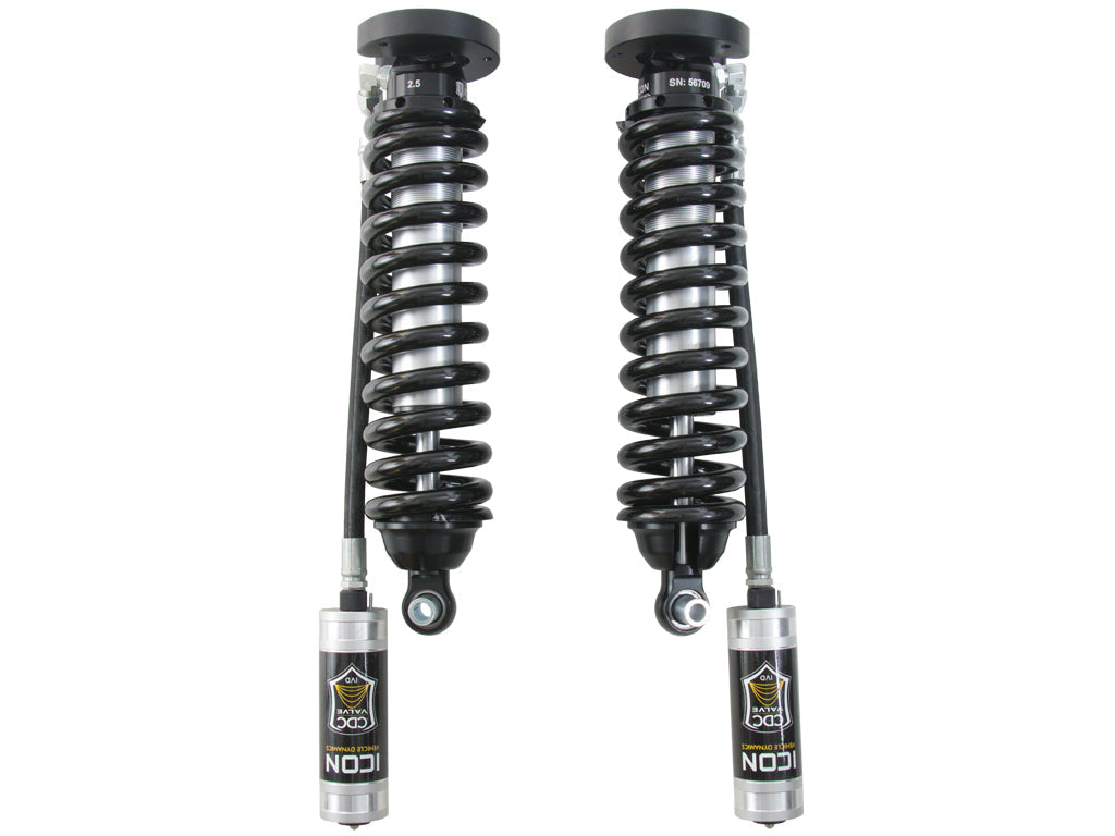 ICON Vehicle Dynamics 2016-2023 Nissan Titan XD, 2.5 VS Remote Reservoir/CDCV Coilover Kit, Front