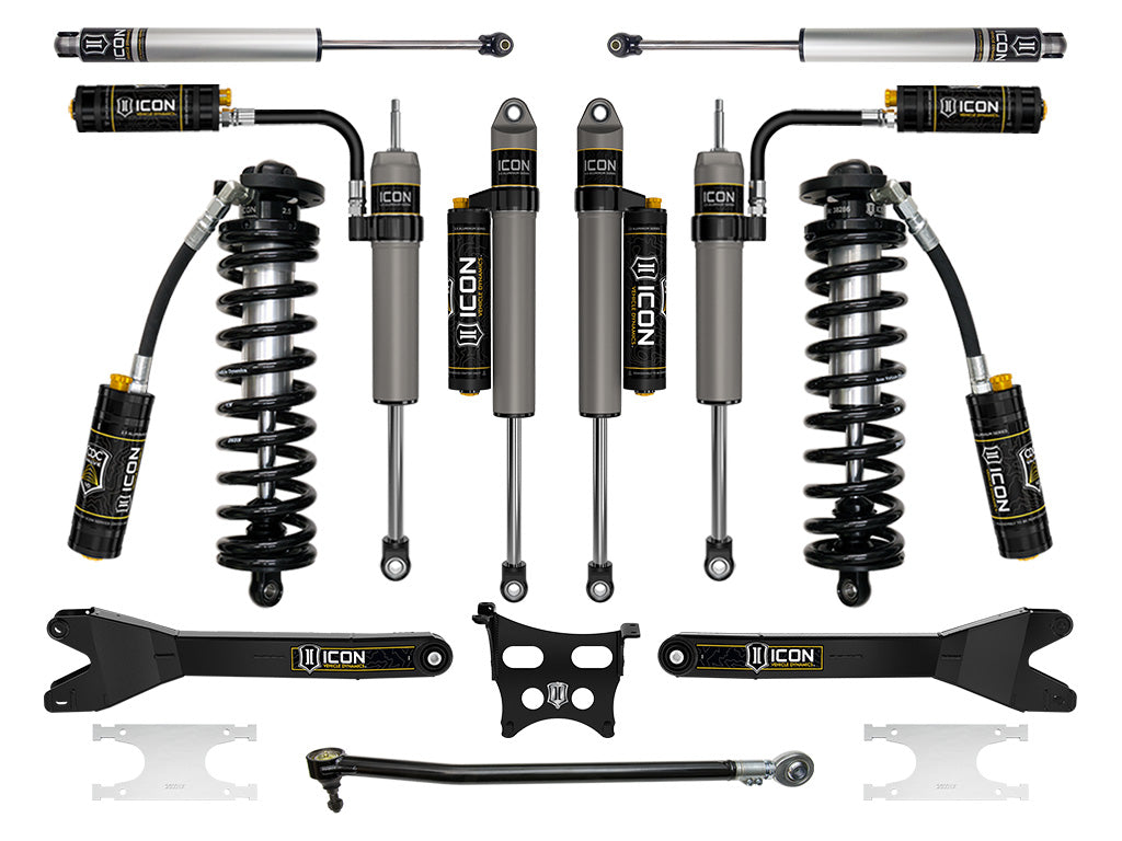 ICON Vehicle Dynamics 2023-2026 Ford F-250/F-350 Super Duty 4WD, 2.5-3" Lift, Stage 5 Coilover Conversion System with Radius Arms