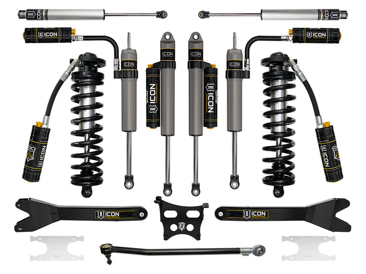 ICON Vehicle Dynamics 2023-2026 Ford F-250/F-350 Super Duty 4WD, 2.5-3" Lift, Stage 5 Coilover Conversion System with Radius Arms