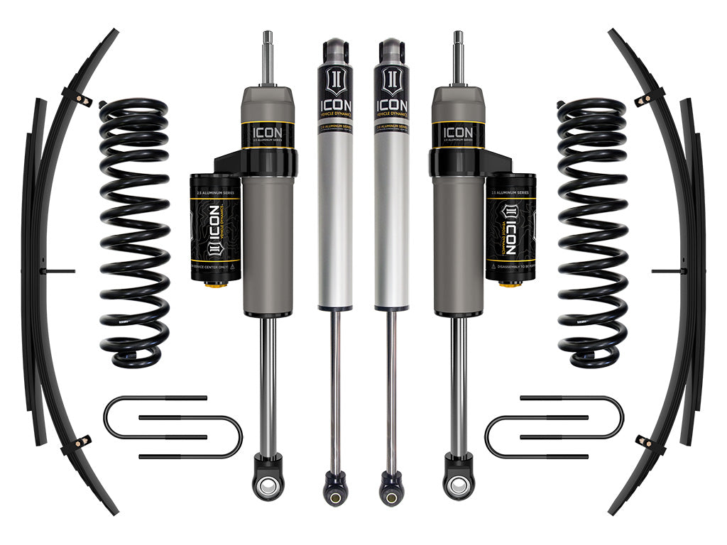 ICON Vehicle Dynamics 2008-2010 Ford F-250/F-350 Super Duty 4WD Diesel, 2.5" Lift, Stage 2 Suspension System w/ Expansion Packs